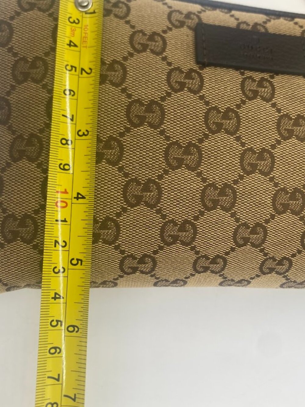 NEW Gucci Beige GG Monogram Pouch Fanny Pack Belt Bag Waist bag - Picture 5 of 8